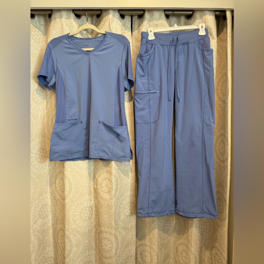 Cherokee Scrubs Set Ceil Blue